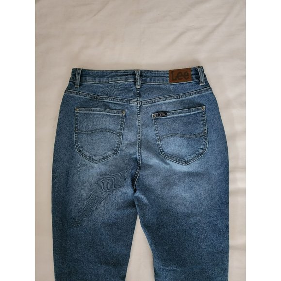 Lee Women's Heritage High Rise Slim Fit Skinny Denim Jeans Blue Size 8/Medium - Picture 8 of 14